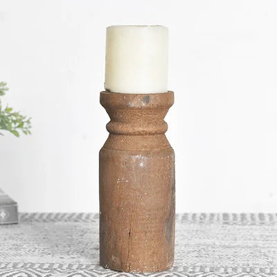 Log Pillar Candle Holder