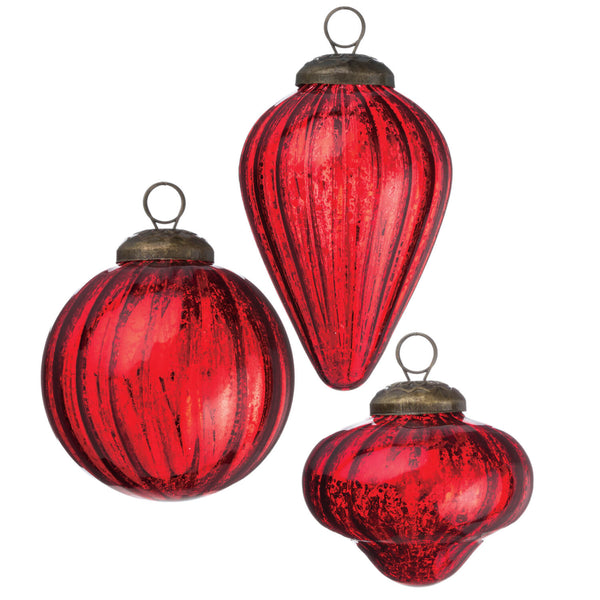 Mini Shapes Ornament- Red